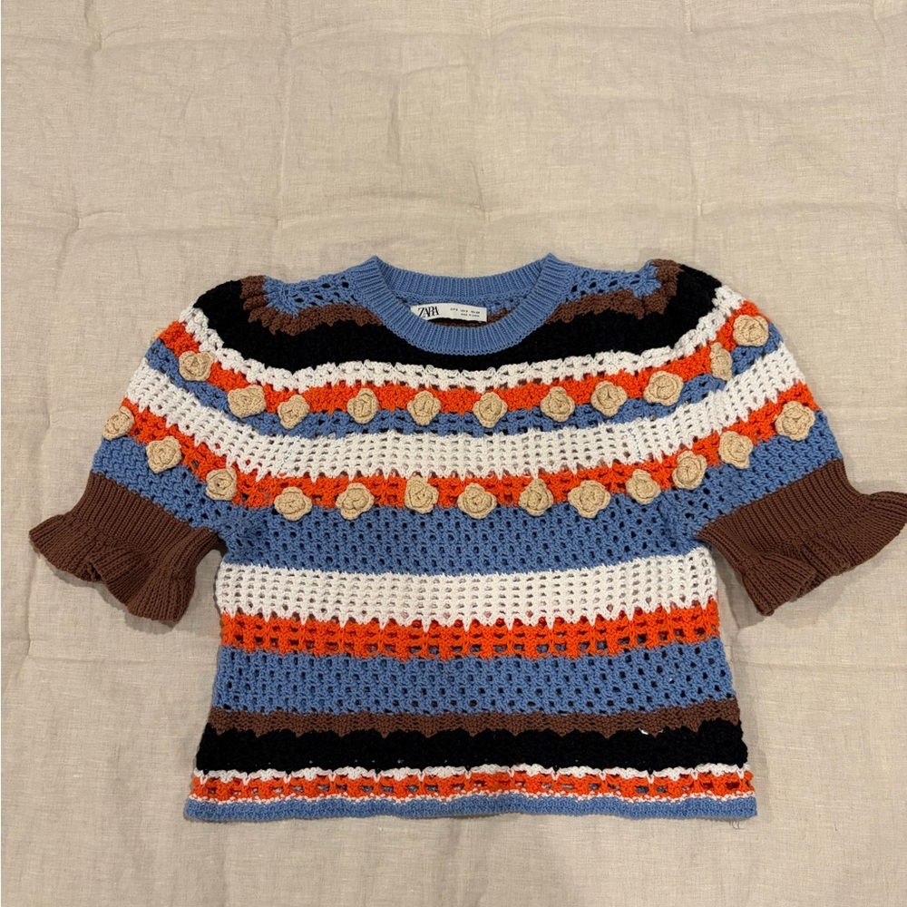 Zara Multicolor Knit Sweater